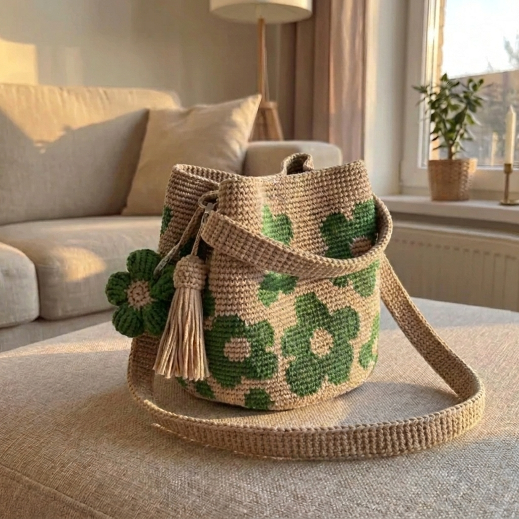 Crochet Flower Bag